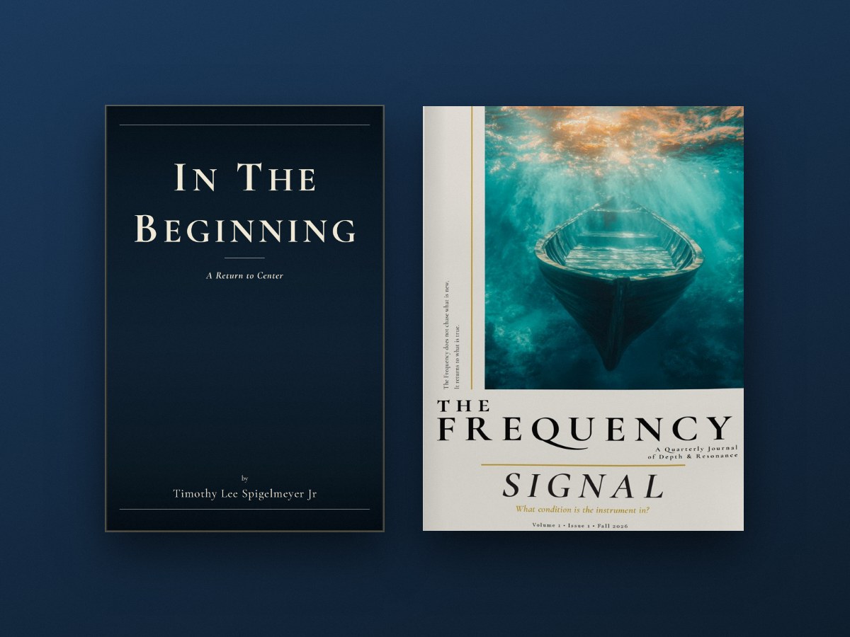 The memoir In The Beginning and The Frequency, Issue 1